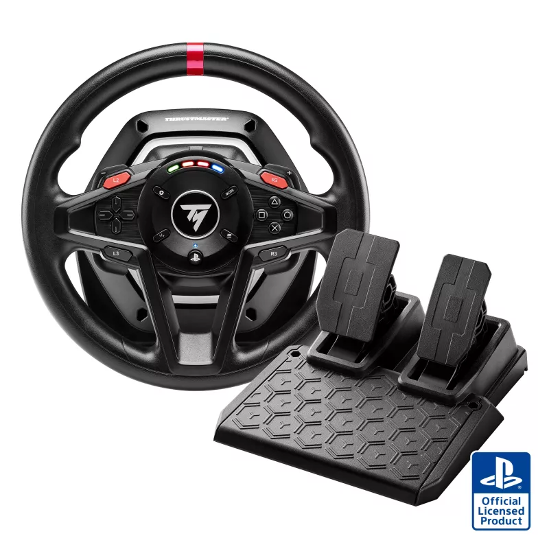 Thrustmaster T128 Black USB vairas su pedalais Analogue PC, PlayStation 4, PlayStation 5
