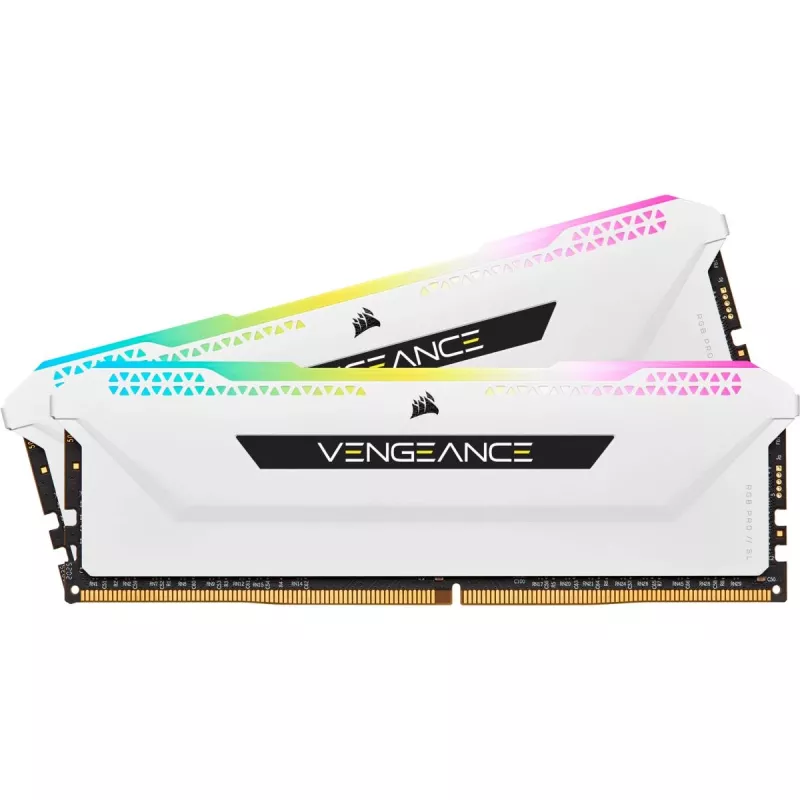 CORSAIR Vengeance RGB Pro SL 32GB (2x16GB) DDR4 3200MHz C16 balta atminties rinkinys