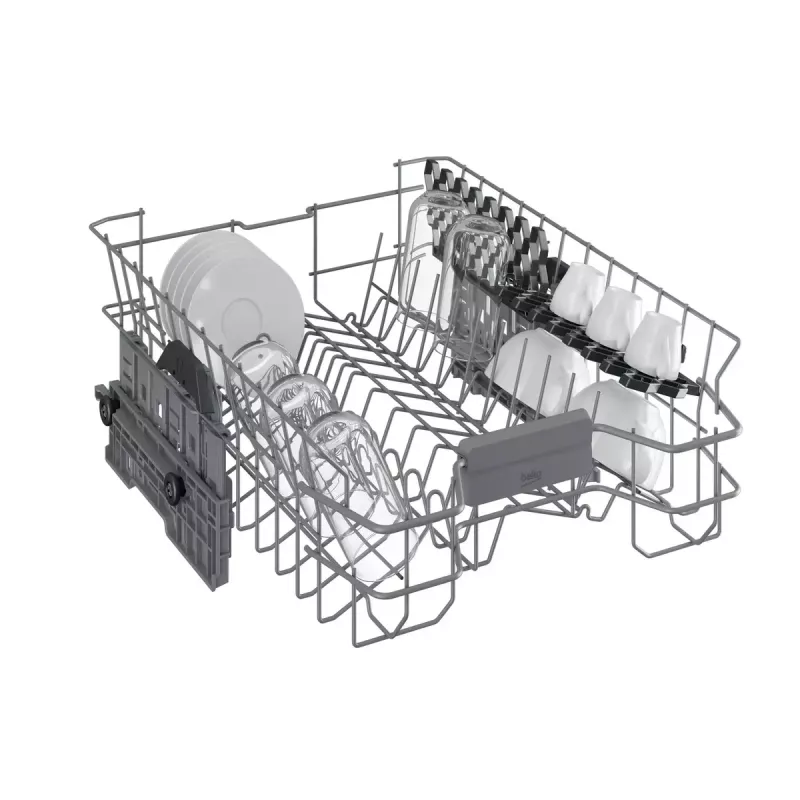 Siaurasis indaplovė Beko BDFS15020X, 10 komplektų, 45 cm, 47 dB, 5 programų, inverterinis variklis