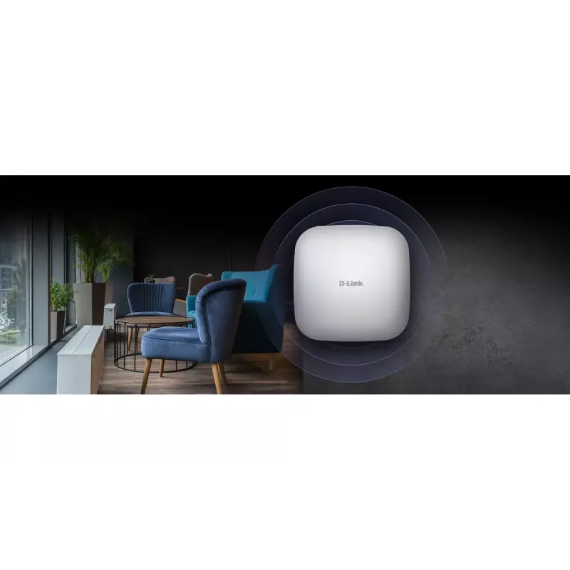 D-Link AX1800 Wi-Fi 6 Dviejų Juostų PoE Prieigos Taškas