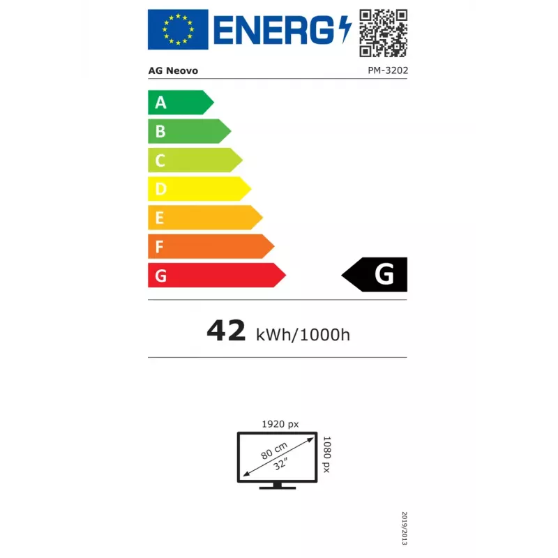 Skaitmeninių ženklų ekranas AG Neovo 32 colių (31,5 colio) LCD 1920×1080