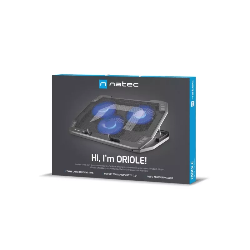 NATEC Laptop Cooler Aušinimo Padėklas Natec Oriole 1