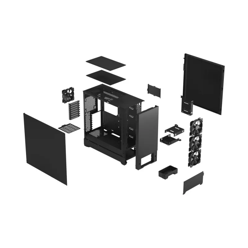 FRACTAL DESIGN Pop Xl Silent Black Solid korpusas