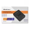 SSD dėklas QOLTEC 50313 Juodas – M.2 (22×80 / 22×110) PCIe ir SATA, USB Type-C (USB 2.0 / 3.2 Gen2)