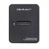 SSD dėklas QOLTEC 50313 Juodas – M.2 (22×80 / 22×110) PCIe ir SATA, USB Type-C (USB 2.0 / 3.2 Gen2)
