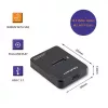 SSD dėklas QOLTEC 50313 Juodas – M.2 (22×80 / 22×110) PCIe ir SATA, USB Type-C (USB 2.0 / 3.2 Gen2)