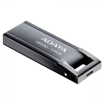 USB atmintukas ADATA UR340 128 GB USB Type-A 3.2 Gen 2, metalinis korpusas, juodas