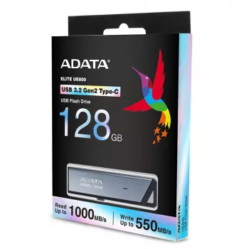 ADATA UE800 USB atmintukas 128 GB USB Type-C 3.2 Gen 2 sidabrinis
