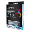 ADATA UE800 USB atmintukas 512 GB USB Type-C 3.2 Gen 2 sidabrinis