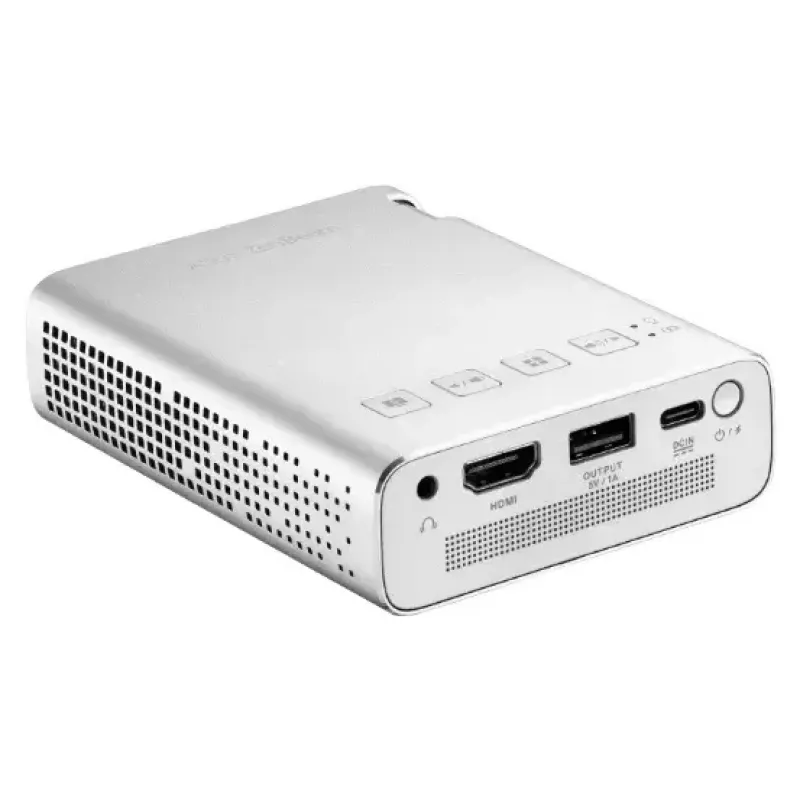 Nešiojamas projektorius ASUS ZenBeam E1R, 200 ANSI liumenų, LED, WVGA (854x480), sidabrinis