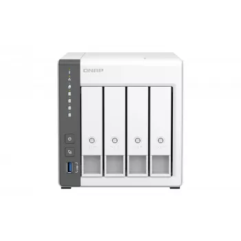 QNAP TS-433 NAS bokštinis ARM Cortex-A55 4 GB 0 TB QNAP QTS baltas