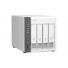 QNAP TS-433 NAS bokštinis ARM Cortex-A55 4 GB 0 TB QNAP QTS baltas