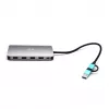 i-tec USB 3.0 USB-C/Thunderbolt 3x Ekranų Metal Nano Dock su LAN ir 100 W įkrovimu