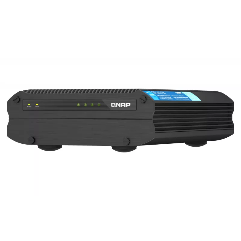 QNAP TS-I410X bokštinis NAS Intel Atom® x6425E 8 GB 0 TB QNAP QTS juodos spalvos
