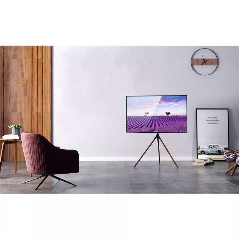 Grindinis TV stovas TECHLY ICA-TR18SAM 45–65 colių (114,3–165,1 cm), VESA 200x200–600x400, talpa 32 kg, riešutas