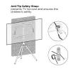 Grindinis TV stovas TECHLY ICA-TR18SAM 45–65 colių (114,3–165,1 cm), VESA 200x200–600x400, talpa 32 kg, riešutas