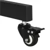 Grindinis stovas TECHLY ICA-TR16T 37″–70″ ekranams, VESA 200×200–600×400, iki 50 kg, aukščio reguliavimas, ratukai, pakreipimas ±10° (juodas)