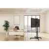 Grindinis stovas TECHLY ICA-TR16T 37″–70″ ekranams, VESA 200×200–600×400, iki 50 kg, aukščio reguliavimas, ratukai, pakreipimas ±10° (juodas)