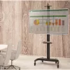 Techly Plieninis Mobilus Stovas TV nuo 60'' iki 100'' su Reguliuojamu Aukščiu