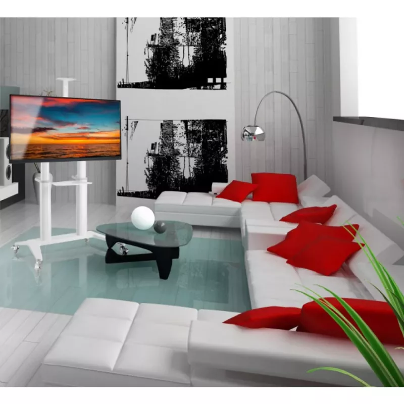 Mobilus multimedijos stovas TECHLY ICA-TR49W baltas
