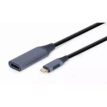Vaizdo kabelio adapteris GEMBIRD USB Type-C į HDMI A-USB3C-HDMI-01, 0,15 m, pilkas