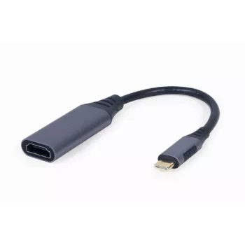 Vaizdo kabelio adapteris GEMBIRD USB Type-C į HDMI A-USB3C-HDMI-01, 0,15 m, pilkas