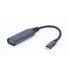 GEMBIRD USB Type-C į VGA adapteris, 15 cm, kosminė pilka
