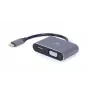 Gembird USB 3.0 Type-A į HDMI + VGA ekrano adapteris, tamsiai pilkos spalvos