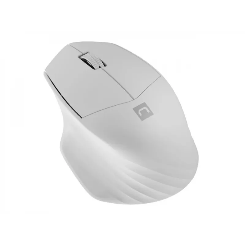 Belaidė Bluetooth optinė pelė NATEC Siskin 2 — 1600 DPI, Bluetooth 5.0, dešinei rankai, balta