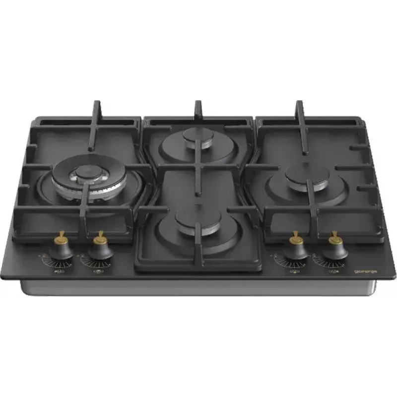 Gorenje GW6D42CLB dujinė kaitlentė įmontuojama 60 cm juoda 4 zonos
