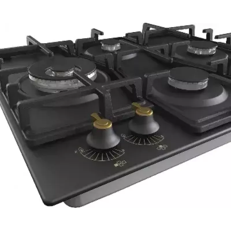 Gorenje GW6D42CLB dujinė kaitlentė įmontuojama 60 cm juoda 4 zonos