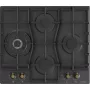 Gorenje GW6D42CLB dujinė kaitlentė įmontuojama 60 cm juoda 4 zonos
