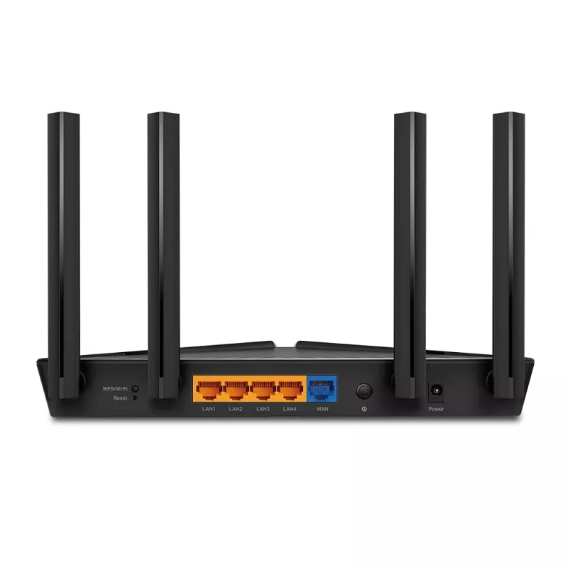 TP-Link AX1800 dviejų juostų Wi-Fi 6 maršrutizatorius, 802.11ax, 2,4 GHz / 5 GHz, Gigabit Ethernet, juodas