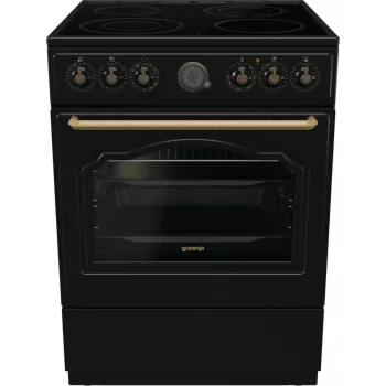 Gorenje GECS6B71CLB Laisvai pastatoma viryklė Elektrinė Keraminė kaitlentė Juoda