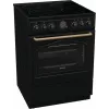 Gorenje GECS6B71CLB Laisvai pastatoma viryklė Elektrinė Keraminė kaitlentė Juoda