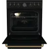 Gorenje GECS6B71CLB Laisvai pastatoma viryklė Elektrinė Keraminė kaitlentė Juoda