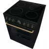 Gorenje GECS6B71CLB Laisvai pastatoma viryklė Elektrinė Keraminė kaitlentė Juoda