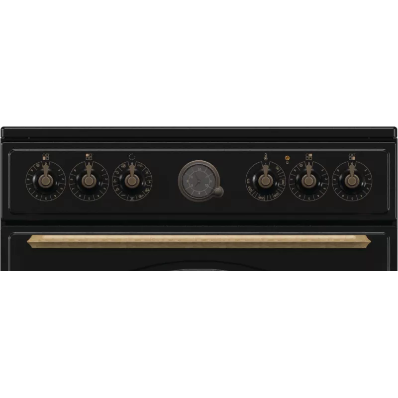 Gorenje GECS6B71CLB Laisvai pastatoma viryklė Elektrinė Keraminė kaitlentė Juoda