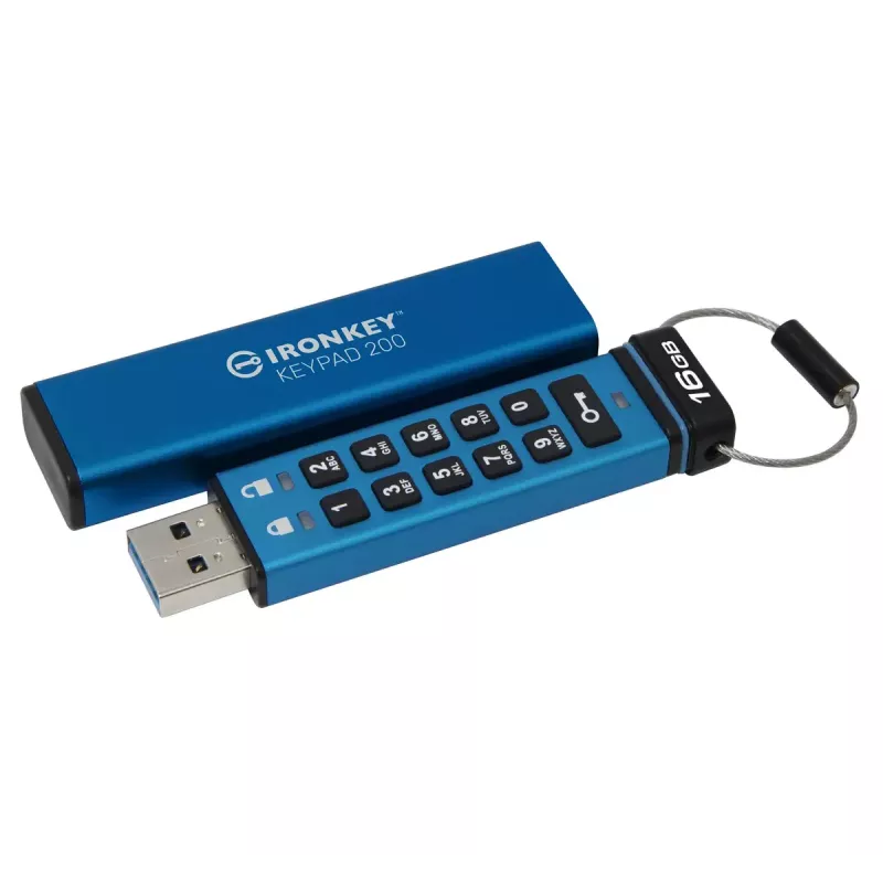 USB atmintukas Kingston 16GB USB Type-A IronKey Keypad 200