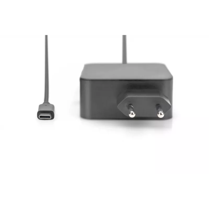 Nešiojamojo kompiuterio USB-C įkroviklis Digitus DA-10071 65W vidaus naudojimui juodas