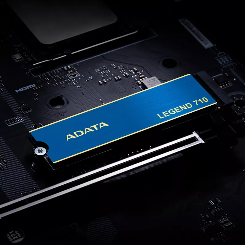 SSD M.2 ADATA LEGEND 710 256 GB – PCIe 3.0 NVMe, Skaitymas 2100 MB/s, Rašymas 1000 MB/s