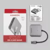Kortelių skaitytuvas Axagon CRE-S3 USB-A 3.2 Gen 1 3 lizdai SD/microSD/CF pilka