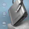 AXAGON CRE-S3C aliumininis USB-C 3.2 Gen 1 atminties kortelių skaitytuvas, 3 lizdai, UHS-II