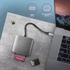 AXAGON CRE-S3C aliumininis USB-C 3.2 Gen 1 atminties kortelių skaitytuvas, 3 lizdai, UHS-II