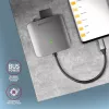 AXAGON CRE-S3C aliumininis USB-C 3.2 Gen 1 atminties kortelių skaitytuvas, 3 lizdai, UHS-II
