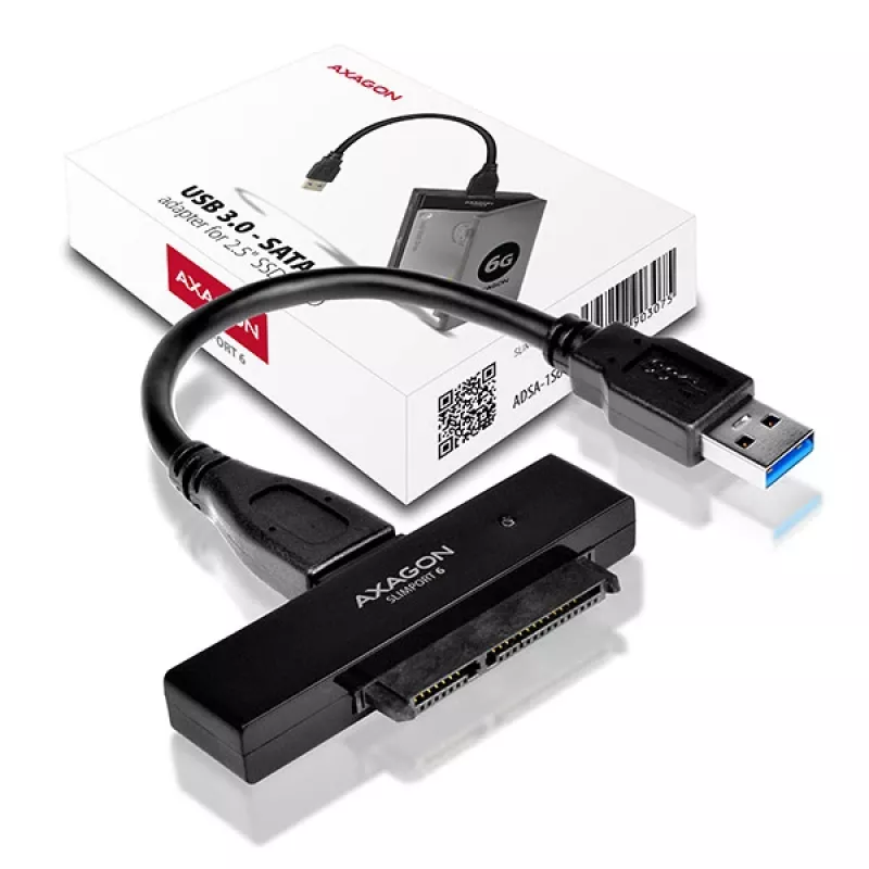 Axagon ADSA-1S6 USB 3.0 – 2,5 colio HDD SATA adapteris
