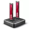 Axagon ADSA-M2C Dual NVMe Clone Master Dock USB-C 10Gbps