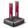 Axagon ADSA-M2C Dual NVMe Clone Master Dock USB-C 10Gbps