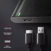 Išorinis dėklas HDD/SSD AXAGON EE25-A6M — 2,5 colio SATA, USB 3.2 Gen 1 (5 Gbit/s), Micro-USB B į USB Type-A, aliuminis, juodas