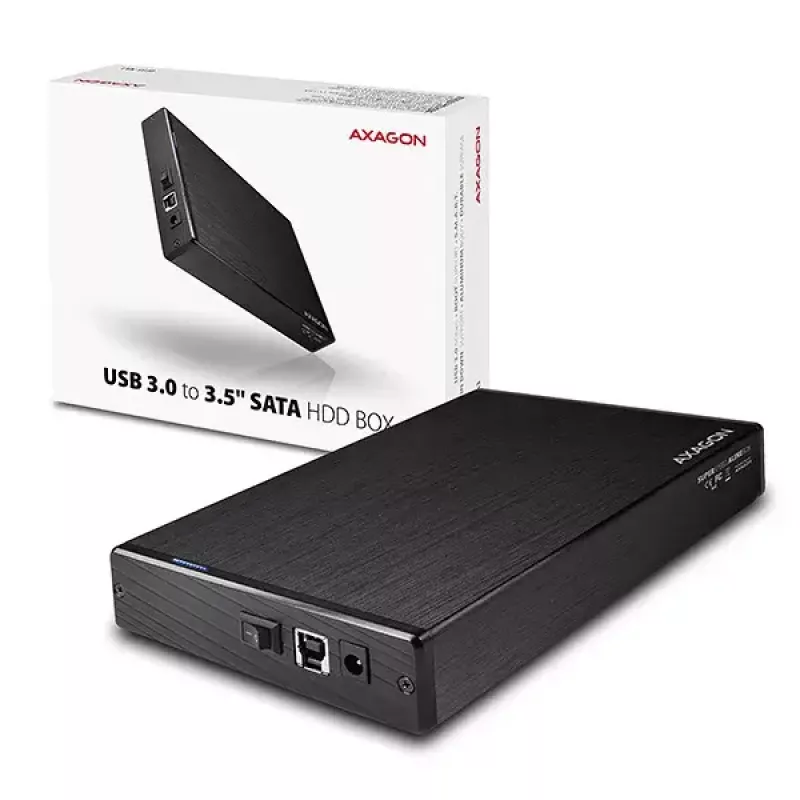 Išorinis dėklas Axagon EE35-XA3 aliuminis USB 3.2 Gen 1 SATA 3,5 colio HDD